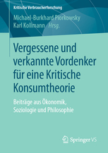 Cover Kritische Konsumtheorie Piorkowsky Kollmann Springer